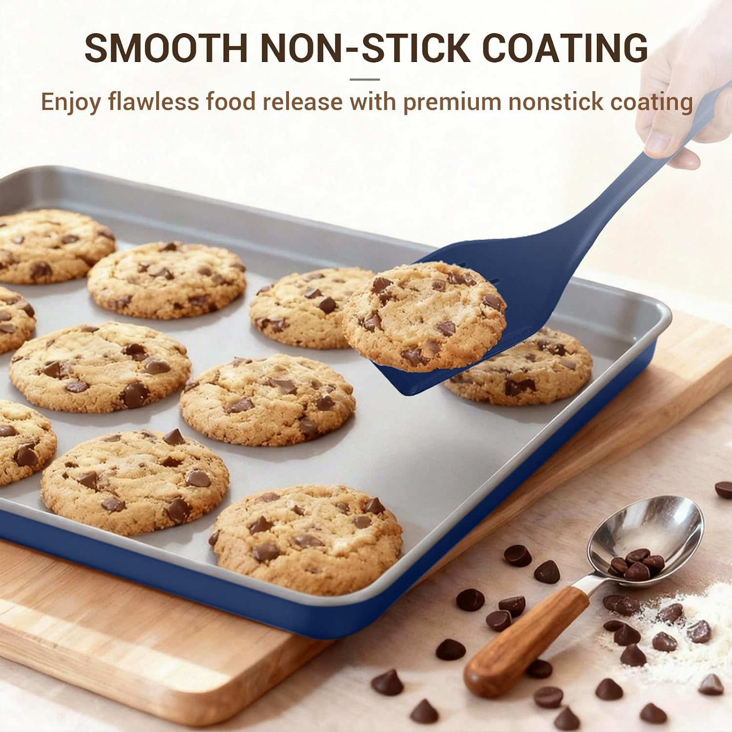 Ammeloo 3-Piece Hybrid Tri-Ply Stainless Steel Frying Pan Set & 22-Piece Baking Pans Set