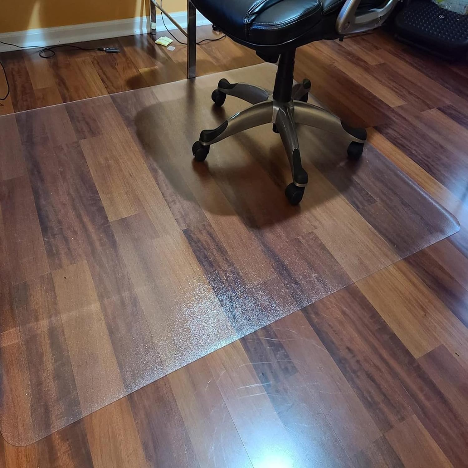 Hardwood Floor/Carpet Clear Floor Protector Mat - XL Vinyl Plastic Entrance Runner Protect Pad for Low Pile Doormat - 24-96 Inch