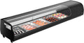 VEVOR Sushi Display Case Refrigerator, 2.9 Cu.ft Commercial Sushi Case, 5-Pan Countertop Showcase with Curved Glass, LED Lighting, and Digital Temperature Control, for Sushi-Bar, Restaurant, Store