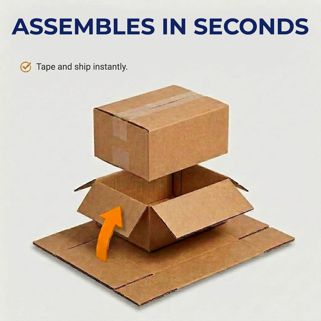 BOX USA Small Shipping Boxes 10'L x 8'W x 4'H (100-Pack) - Small Corrugated Cardboard Packaging Boxes for Shipping, Packing, Moving, and Storage at Home, Office, or Business