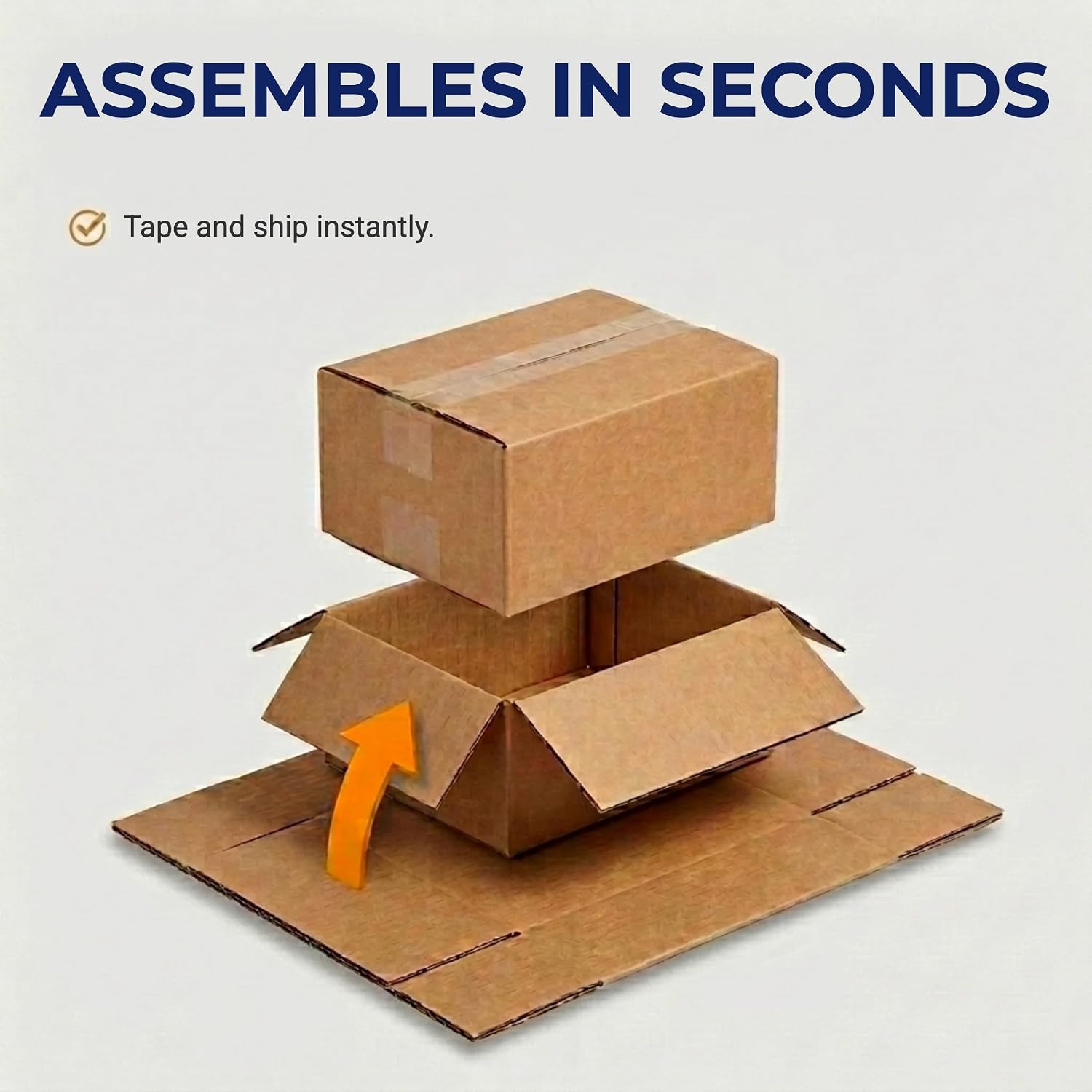 BOX USA Small Shipping Boxes 10'L x 8'W x 4'H (100-Pack) - Small Corrugated Cardboard Packaging Boxes for Shipping, Packing, Moving, and Storage at Home, Office, or Business