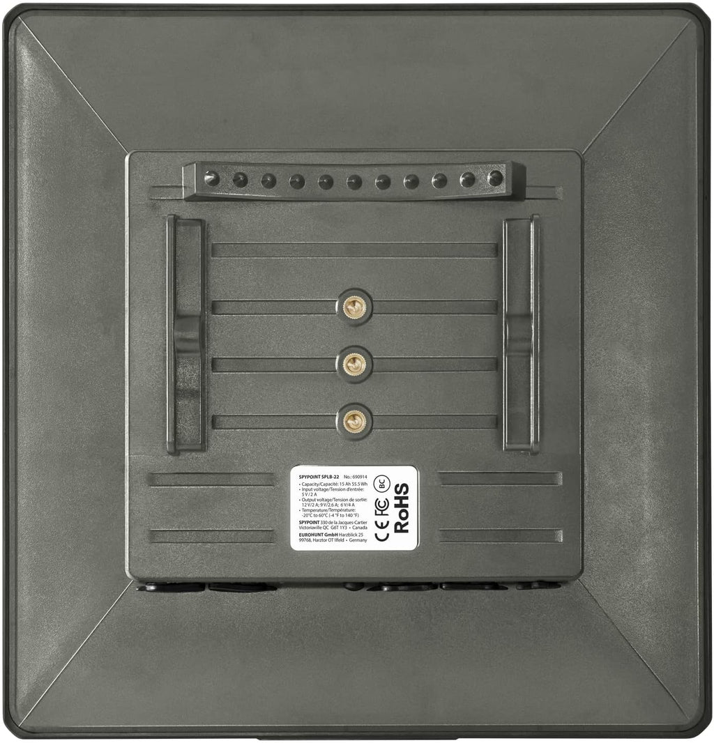 SPYPOINT Solar Panel for Trail Camera with Internal Battery for Outdoor Trail Camera Solar Panel (SPLB-22)