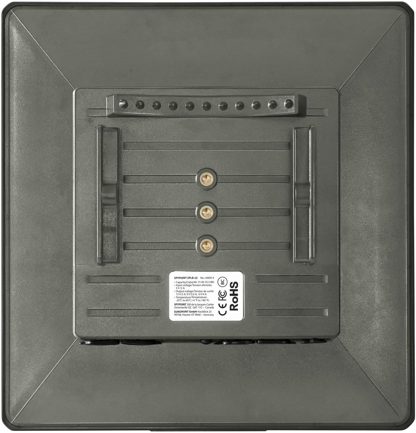 SPYPOINT Solar Panel for Trail Camera with Internal Battery for Outdoor Trail Camera Solar Panel (SPLB-22)