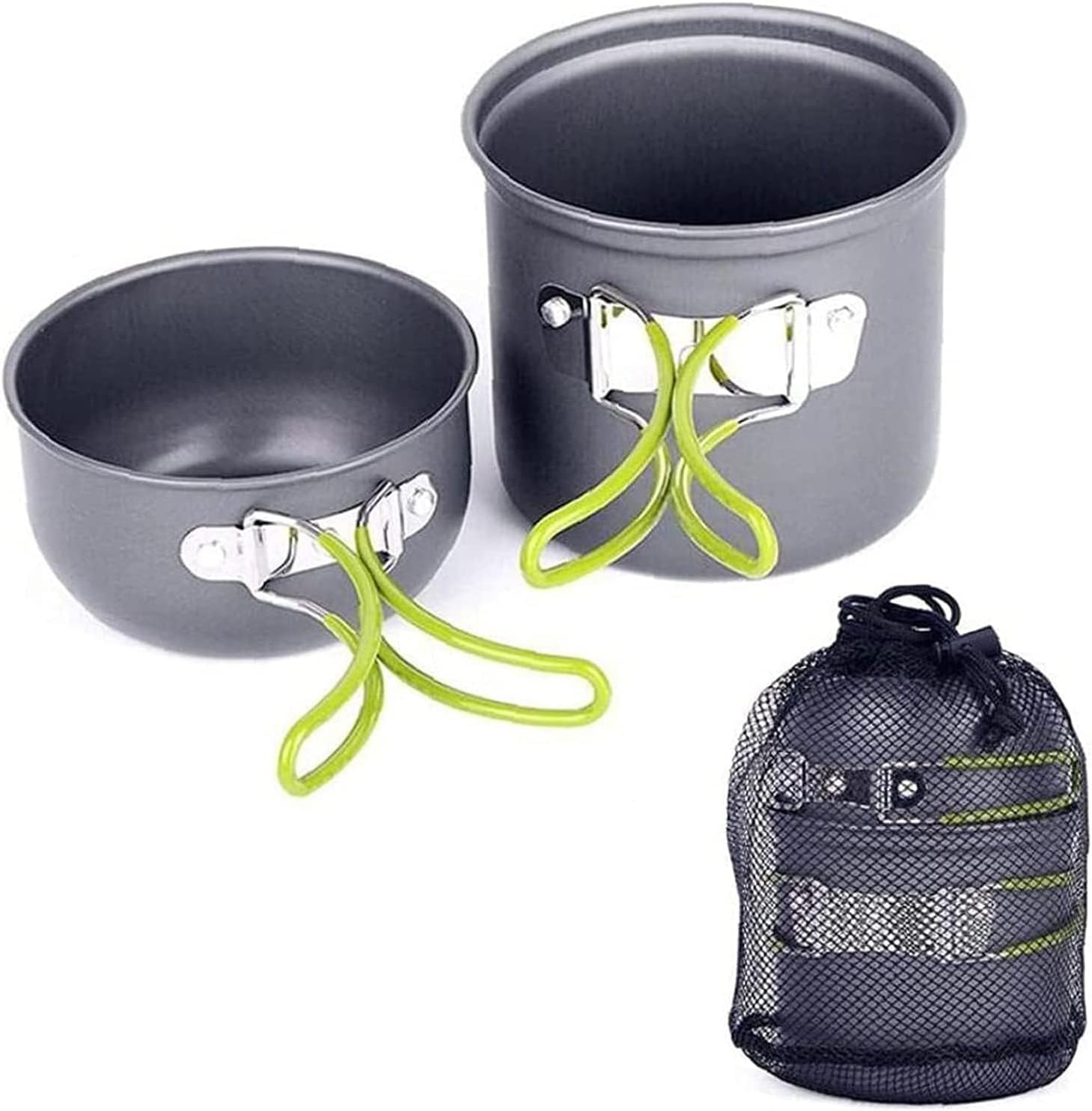 Camping Cookware Camping Cooking Sets Portable and Foldable Cookware Kit Cooker Utensil Tool Oven Pot Pan Tableware Outdoor Picnic