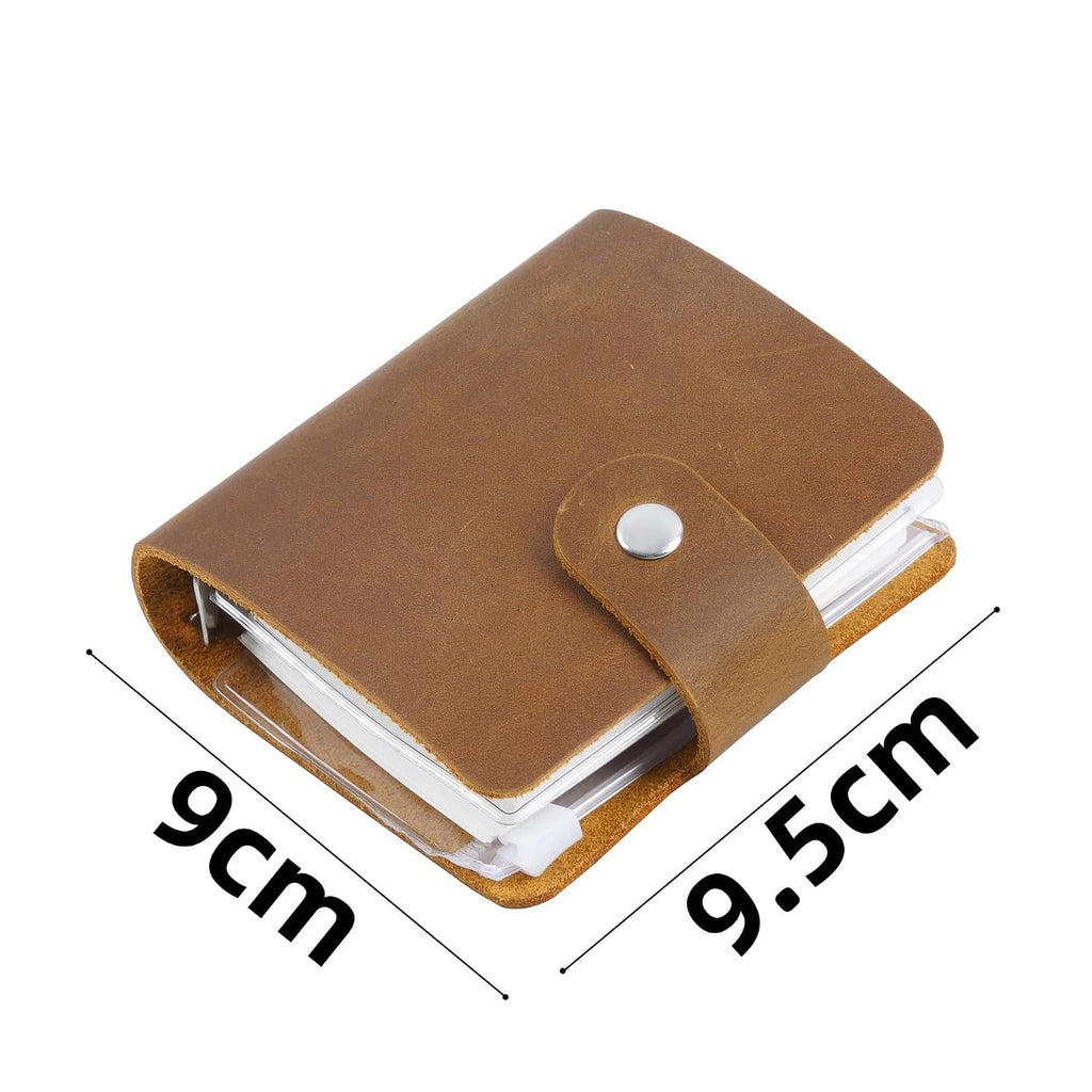 YMGSCC Small Leather Notebook Binder Storage Box Portable Diary Notepad Office Stationery Gift