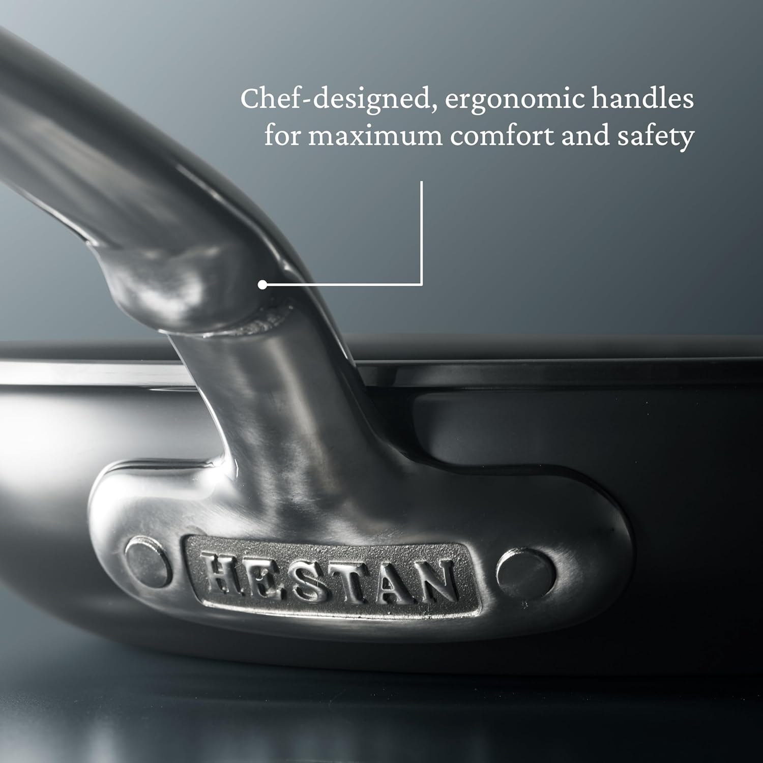 Hestan NanoBond Molecular Titanium Stainless Steel 10-Piece Cookware Set - PFAS-Free - Induction Compatible, Dishwasher Safe, Oven & Grill Safe to 1050F, Handcrafted in Italy