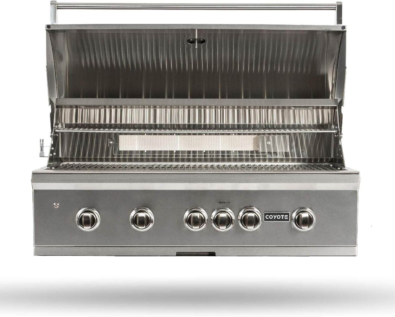 Coyote S-Series Propane Gas Grill, 42-in. 4-Burner Built-in Grill with RapidSear Infrared Burner & Rotisserie - C2SL42LP