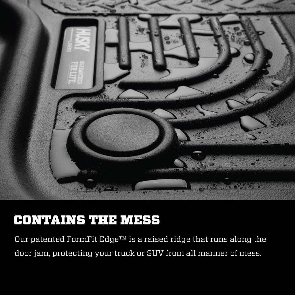 Husky Liners Weatherbeater Floor Mats | Fits 2016-2026 Volvo XC90 | Front & 2nd Row, 3-pc Black - 95601