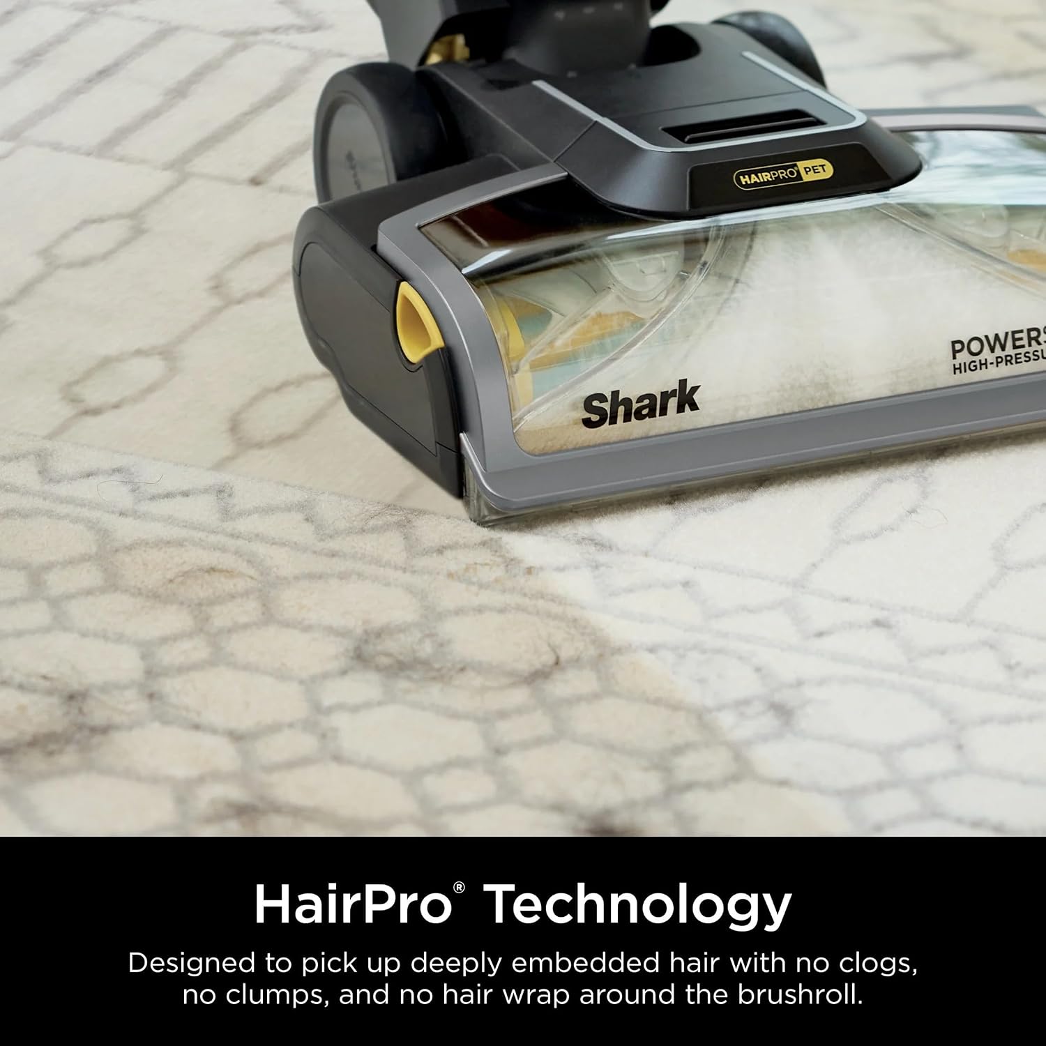 Shark EX300 CarpetXpert HairPro with StainStriker Technology Upright Vacuum, Built-in Spot & Stain Eliminator, Perfect for Pets & Hair Removal, 3 Cleaning Tools, Cleaning Solution (Renewed)