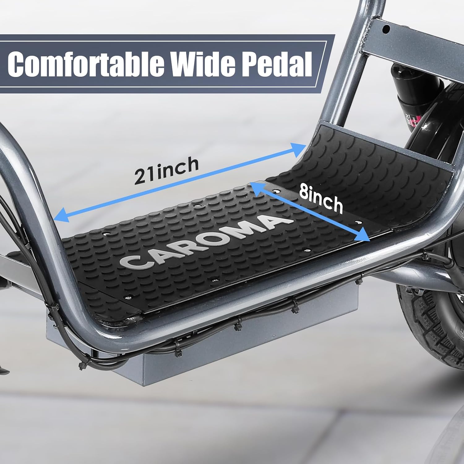 Caroma Peak 800W/1200W Electric Scooter with Seat, Max 20/30Miles&20MPH, 14' Tires Foldable Adult Electric Scooter with Basket for Pets & Cargo, Dual Shock Absorbing EScooter for Commuting