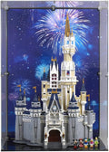 Display Case Compatible with Lego 71040 - The Disney Castle - Acrylic Dustproof Showcase with Pre-Printed Background - Set Not Included