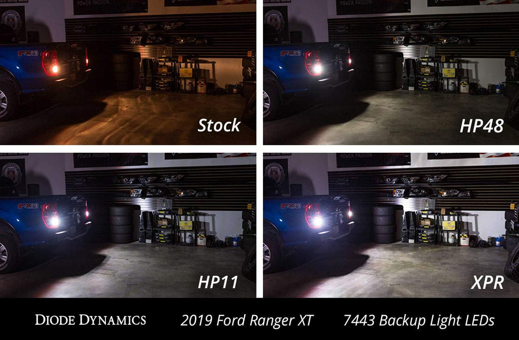 Diode Dynamics Backup LEDs compatible with Ford Ranger 2019-2023 XLT (pair), 7443 XPR