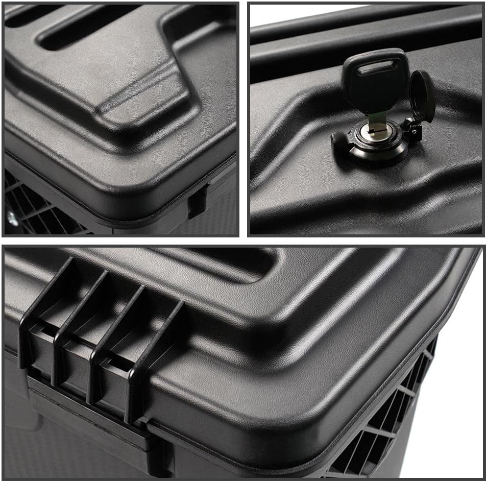 G-PLUS Lockable Storage Box Compatible With Chevy Silverado/GMC Sierra 1500/2500HD/3500HD 2007-2018 Lockable Storage Box Case Truck Bed Toolbox Pair