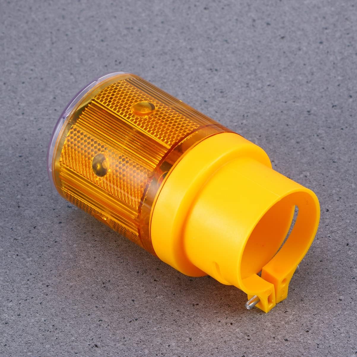 Zerodeko 5sets 2pcs Solar Traffic Light LED Lamp Emergency Beacon for Road Construction Safety Signal Automatic Night Illumination Orange 2pcs*5