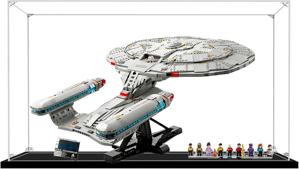 Acrylic Display Case for Lego 10356 Star Trek: Starship Enterprise, Dustproof Transparent Storage Box, Display Box Compatible with 10356 (Box Only) (2mm)