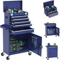 Rolling Tool Box with Wheels, 5-Drawer High Capacity Tool Chest with Wheels, Removable Storage Toolbox with Lock for Garage, Workshop