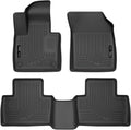 Husky Liners Weatherbeater Floor Mats | Fits 2016-2026 Volvo XC90 | Front & 2nd Row, 3-pc Black - 95601