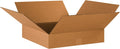 Partners Brand P1717450PK Flat Corrugated Boxes, 17' L x 17' W x 4' H, Kraft (Pack of 50)