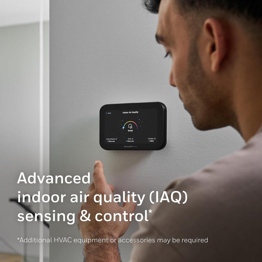 Honeywell Home X8S Premium Smart Programmable Wi-Fi Thermostat, Video Doorbell Access, Humidity Control, 5' Customizable Touchscreen, Sensor Feature, Energy Star, Works w/Alexa,Matter,Apple,Google