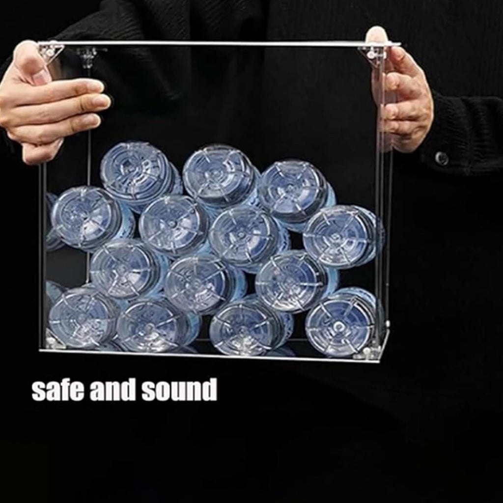 Transparent Acrylic Display Case for Lego 21353 Botanical Garden Model, Clear Box, Storage Box, Dustproof Box (Model not Included) (3mm-Background)