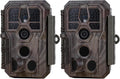 GardePro E5S 2-Pack Trail Camera (Non-Cellular, Non-WiFi), 64MP Photo & 1296P HD Video, 0.1s Trigger, 100ft No-Glow Night Vision, Motion Activated Wildlife Camera