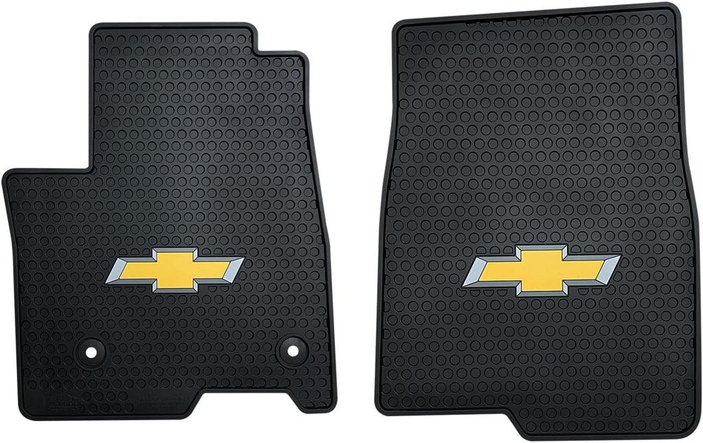 Lloyd Mats Signature Rubber All Weather Floor Mats for Chevy Silverado 1500/2500/3500 2019-ON Double or Crew Cab - 3PC Fronts + Rear