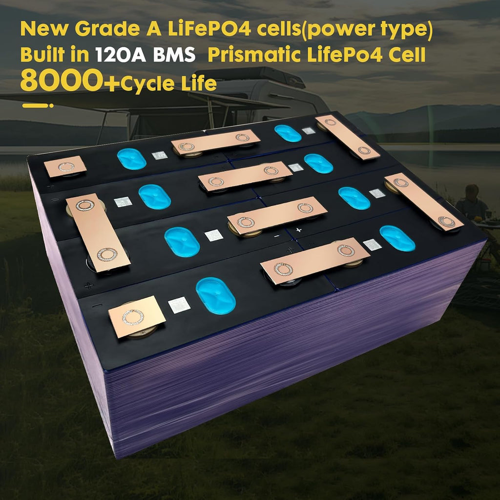 24V 100Ah LiFePO4 Battery,Lithium Batteries with Upgraded 100A BMS,4000+ Rechargeable Deep Cycle,Max.2560W Load Power,Perfect for RV,Boat,Trolling Motor,Golf trolley,Solar,Marine,Camper