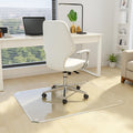 VASUHOME 36'x46' Patented Beveled Edge Glass Chair Mat, Heavy-Duty Office Floor Mat for Hardwood & Carpet, 1/5' Thick, Includes 12 Anti-Slip Pads