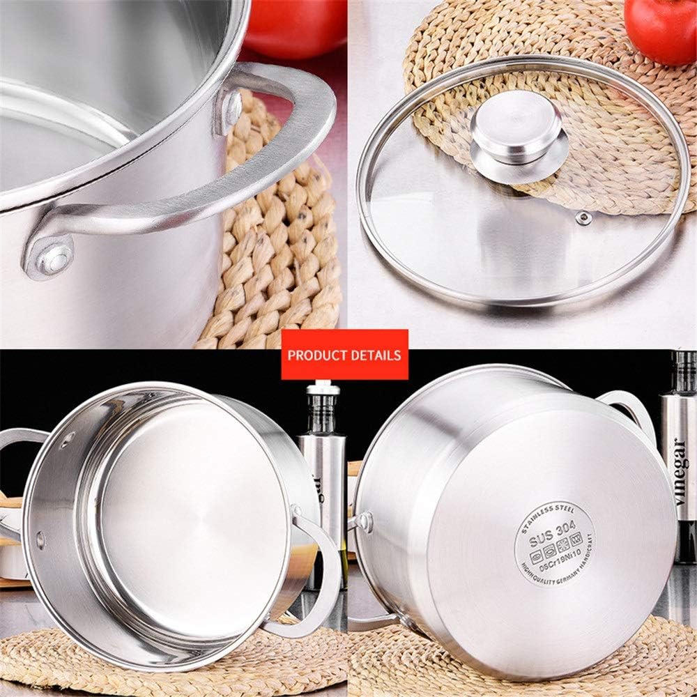 Pot Set Kitchen Cookware Pots and Pans Set Stainless Steel Perfect Cooking Utensils Suitable Professional for Home Restaurant Cookware Cooking Set