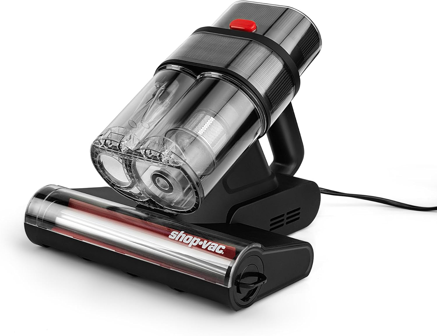 Shop-Vac Mattress Vacuum Cleaner, 14KPa Powerful Bed Vacuum with 253.7nm UV-C Light, 36960 RPM/Min Tapping, HEPA Filter & Ultrasonic, Dual Cup Filtration, for Bed, Sofa, Couch, 400W, 15.4 ft Corded