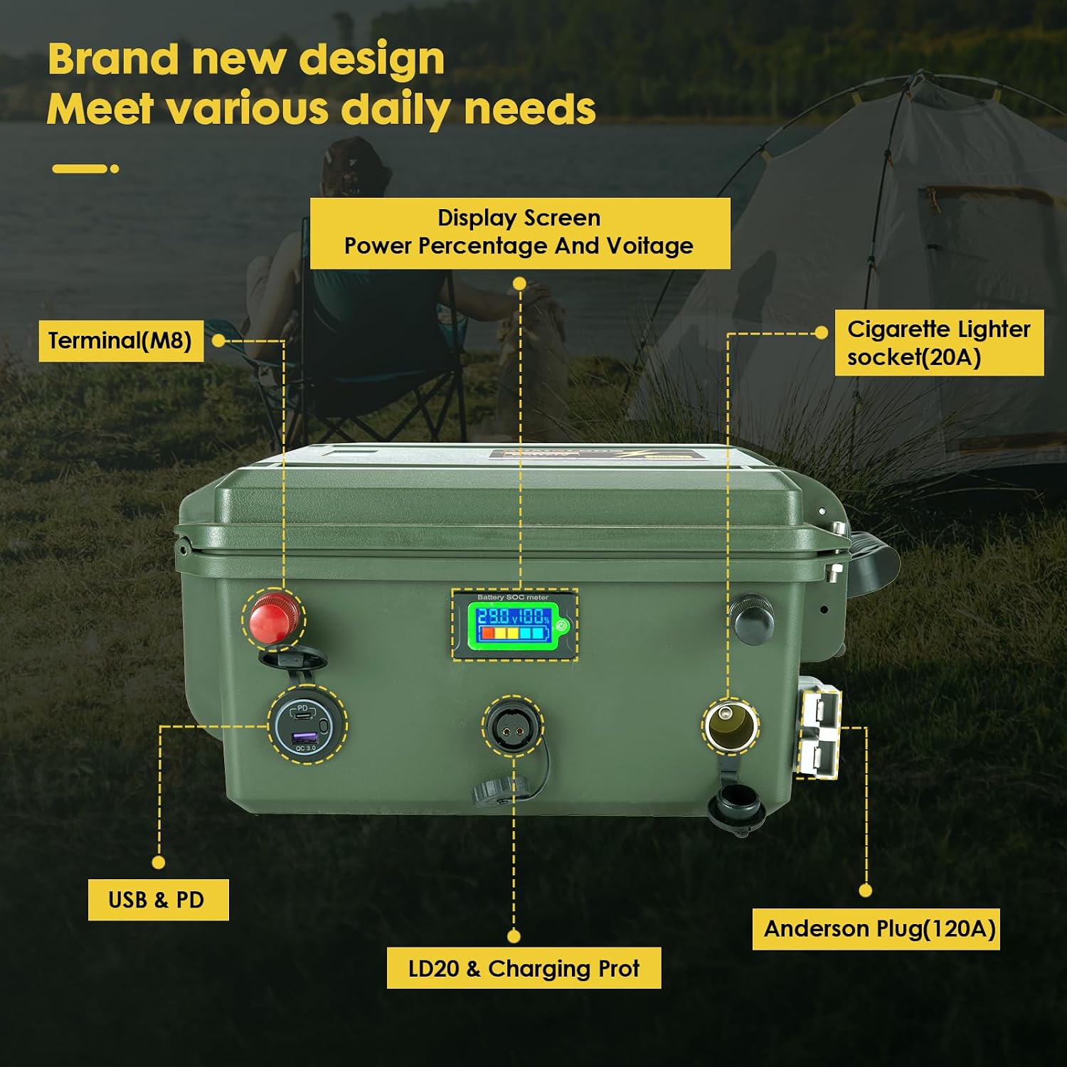24V 150Ah LiFePO4 Battery,Lithium Batteries with Upgraded 120A BMS,4000+ Rechargeable Deep Cycle,Max.3072W Load Power,Perfect for RV,Boat,Trolling Motor,Golf Trolley,Solar,Marine,Camper