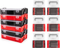 TEKTON 3/8 Inch Drive Long Bit Socket Set with Mini Stacking Tool Boxes (56-Piece) | SHB91706