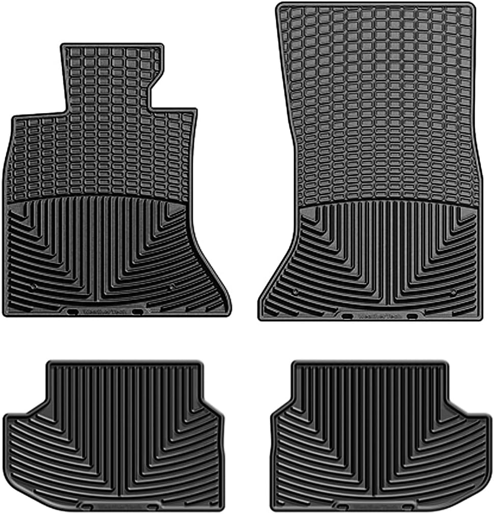 WeatherTech All-Weather Floor Mats for BMW 528i, 535d, 535i - 1st & 2nd Row (W204-W331), Black