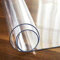 DXZ-Design Plastic Wooden Floor Protector, Home Office PVC Protection Pad Width 60cm 70cm 80cm, Plastic Long Carpets Clear Mat (Size : 2 ft x 16.4 ft)