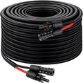 XRDS -RF Solar Cable 50FT, 8AWG Solar Extension Cable with Male & Female Solar Connectors, Flame-Retardant Protective Sleeving Solar Panel Cable, Weatherproof PV Wire for Solar Panel Connection