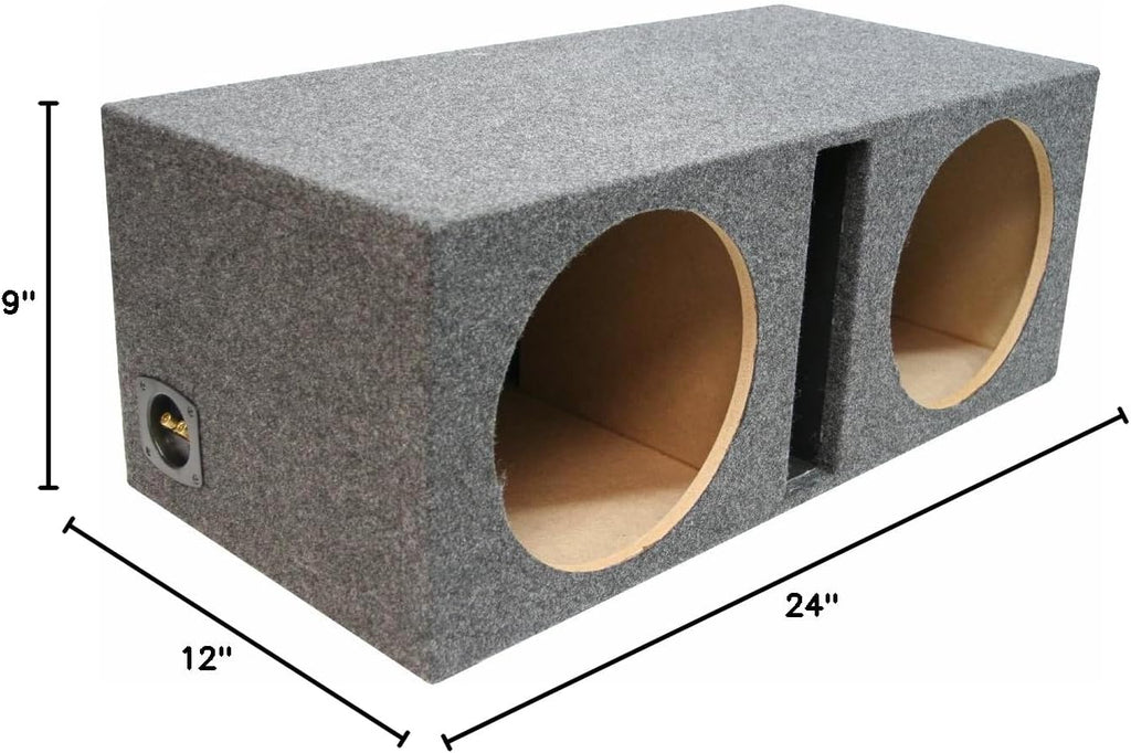 Harmony Audio Universal Car Stereo Vented Port Dual 15' Kicker Bundle Comp C15 Sub Box Enclosure & Harmony HA-A800.1 Amp