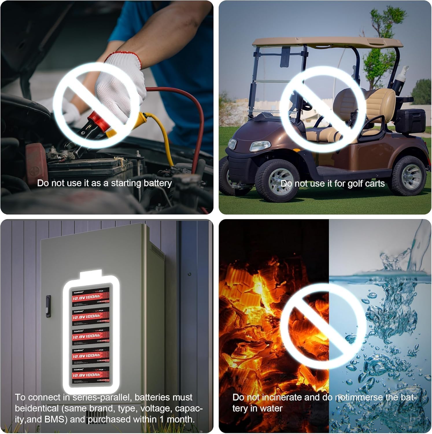 24V 100Ah LiFePO4 Battery, Built-in 100A BMS 24V Lithium Battery, Low Temperature Protection,2560W Power Output, Up to 15000+ Cycles, Ideal for RV, and Solar Off-Grid Systems