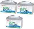 Redodo 3 Pack 12V 100Ah Group 31 Bluetooth LiFePO4 Battery, Low Temp Cutoff Lithium Battery with 100A BMS, Max. 15000 Deep Cycles, Perfect for RV, Trolling Motors, Off-Grid System