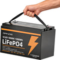 12V 100Ah LiFePO4 Battery Built-in 100A BMS, Group 31 Lithium Battery 1280Wh Up to 15000 Deep Cycles Rechargeable Battery for RV, Marine/Trolling Motors, Home Energy Storage