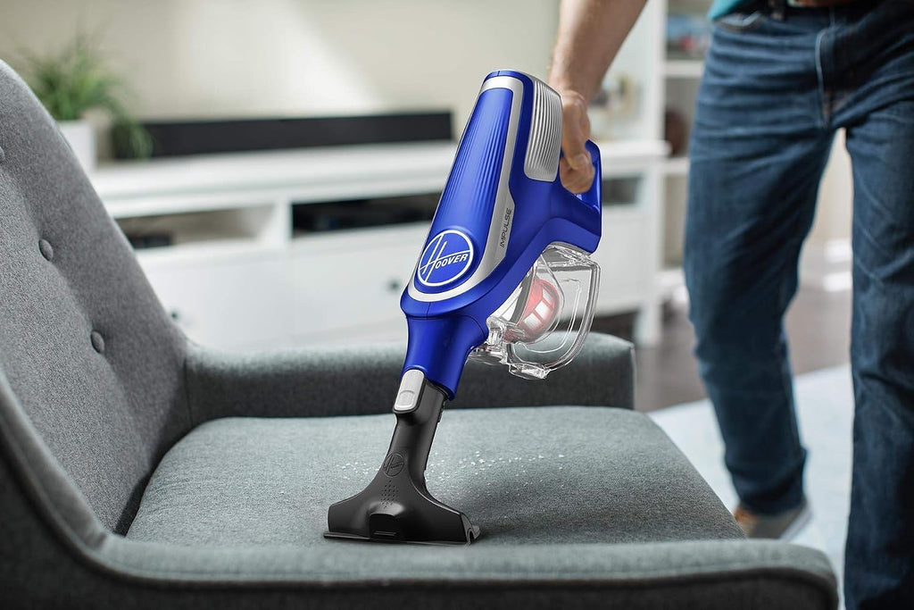 Hoover Impulse Cordless Stick Vacuum Cleaner with Swivel Steering, BH53020, Blue