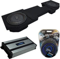 Harmony Audio Compatible with 2002-2018 Dodge Ram Quad Crew Kicker Bundle CompVT CVT12 Dual 12' Sub Box Harmony HA-A800.1