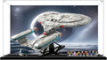 Acrylic Display Case for Lego 10356 Star Trek: Starship Enterprise, Dustproof Transparent Storage Box, Display Box Compatible with 10356 (Box Only) (Painted Background A)