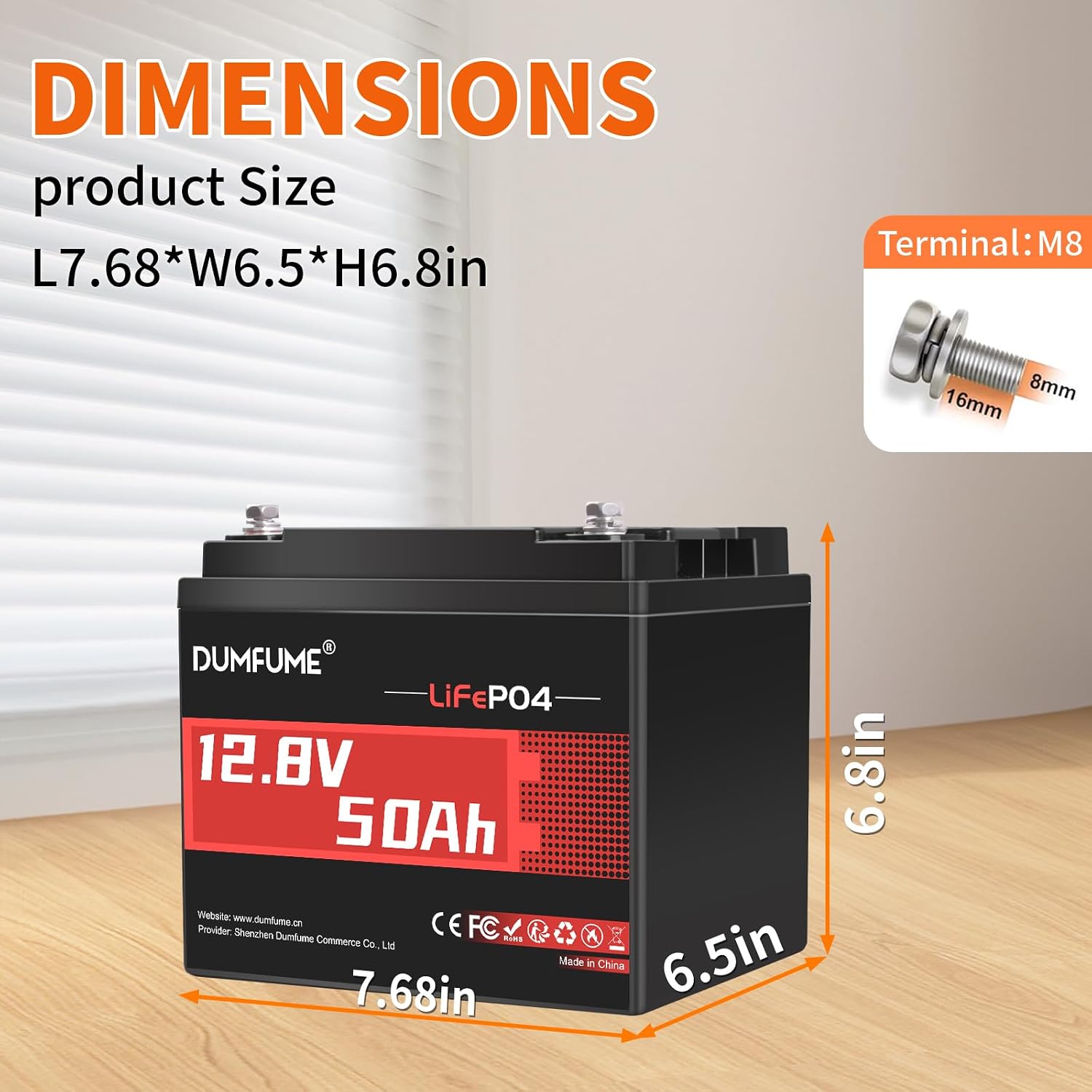 12V 50Ah LiFePO4 Battery, 50A BMS 640W Rechargeable Lithium Iron Phosphate Battery, 4000+ Cycles, Low-Temp Protection,Perfect for RV, Camping and Home Energy Storage