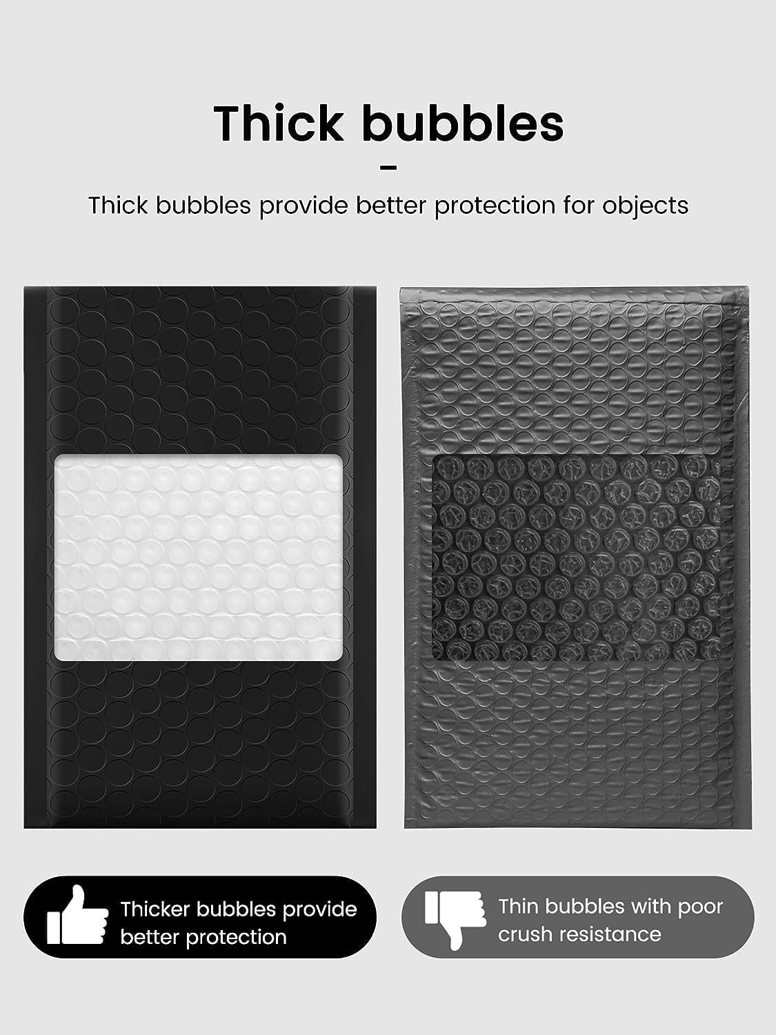 GSSUSA Black Bubble Mailers 6x9 Small Padded Envelopes 3000 Pack,Strong Adhesion Envelopes Mailer Self-Seal Bubble Envelopes for Small Business
