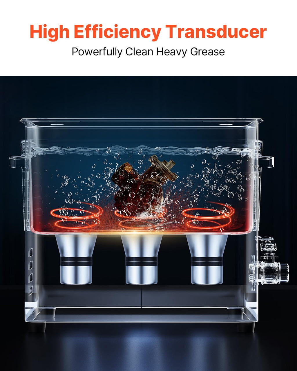 VEVOR 10L Ultrasonic Cleaner, Professional 180W Ultrasonic Cleaner Machine with Digital Display and Cleaning Basket, 40kHz Stainless Steel Cleaning Machine Ideal for Jewelry, Coins, Watches, Razors