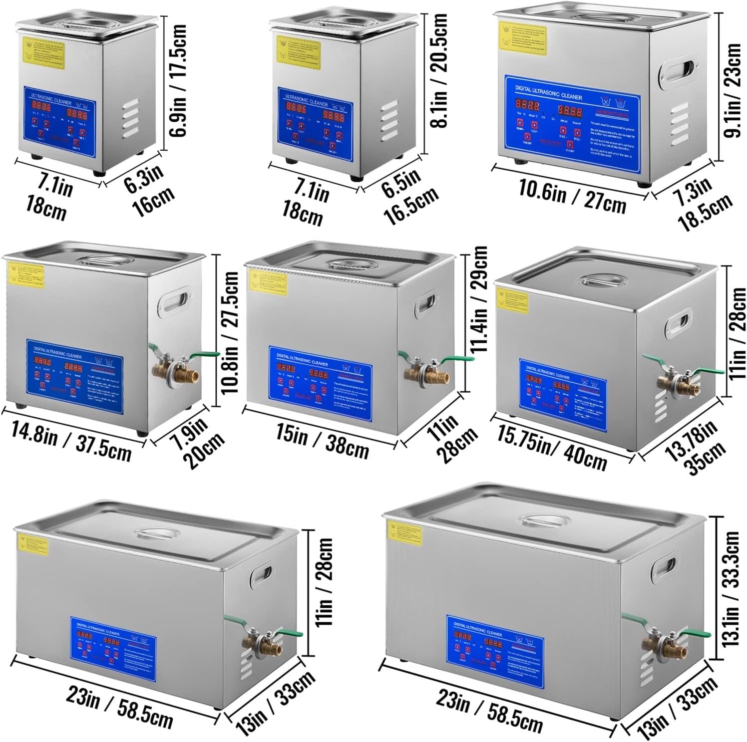 1.3L 2L 3L 6L 10L 15L 22L 30L Ultrasonic Cleaner Lave-Dishes Portable Washing Machine Diswasher Ultrasound Home Appliances Durability, Efficience(22L)