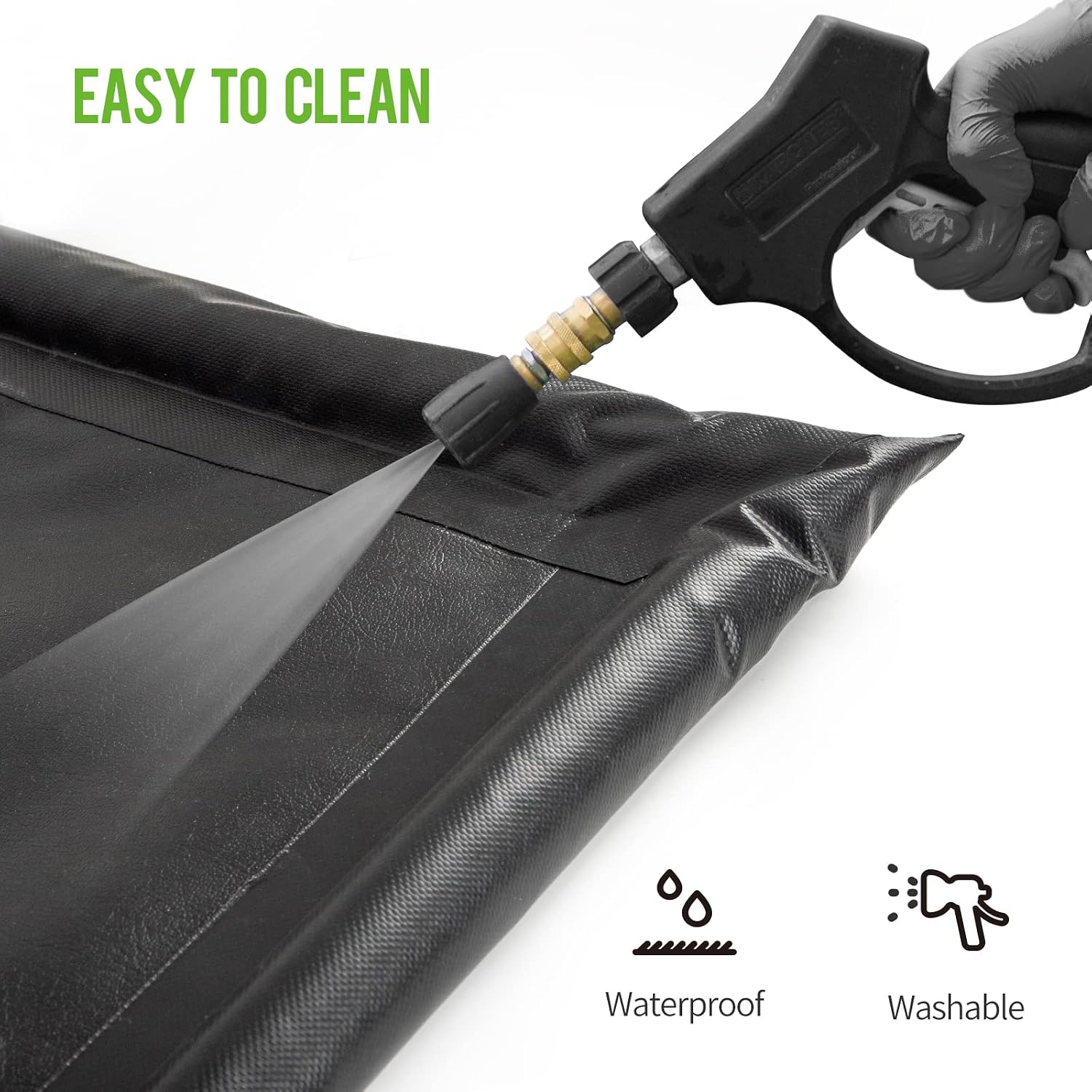 WELKIN Containment Mat,(7'9' x 18'),Non-Slip Garage Floor Mat - Heavy Duty Waterproof Protection from Snow, Rain and Mud for Cars