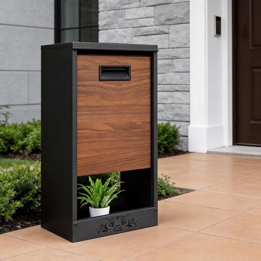 Wall Mount Mailbox for House Outside, Large Capacity Mailboxes, Outside Package Delivery Box for Home, Office, School to Collect Package and Mail, Large