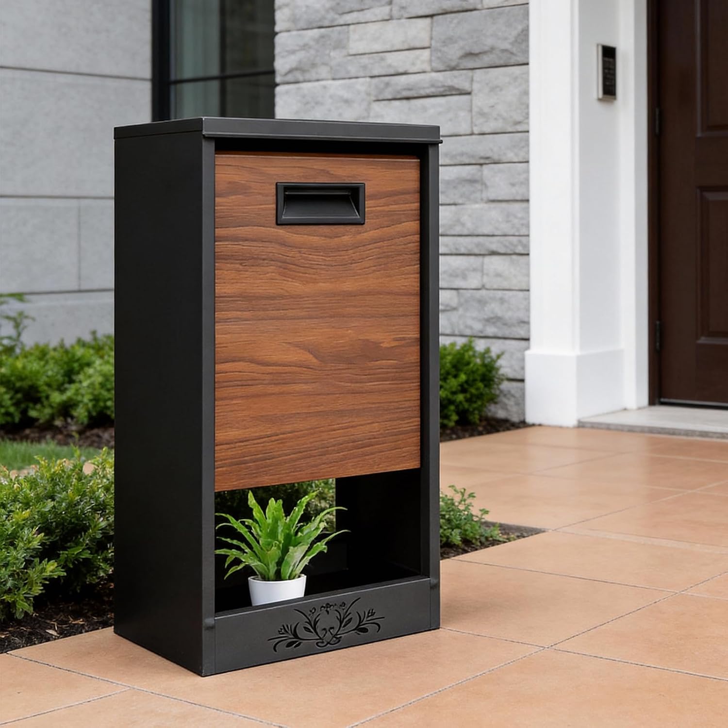 Wall Mount Mailbox for House Outside, Large Capacity Mailboxes, Outside Package Delivery Box for Home, Office, School to Collect Package and Mail, Large
