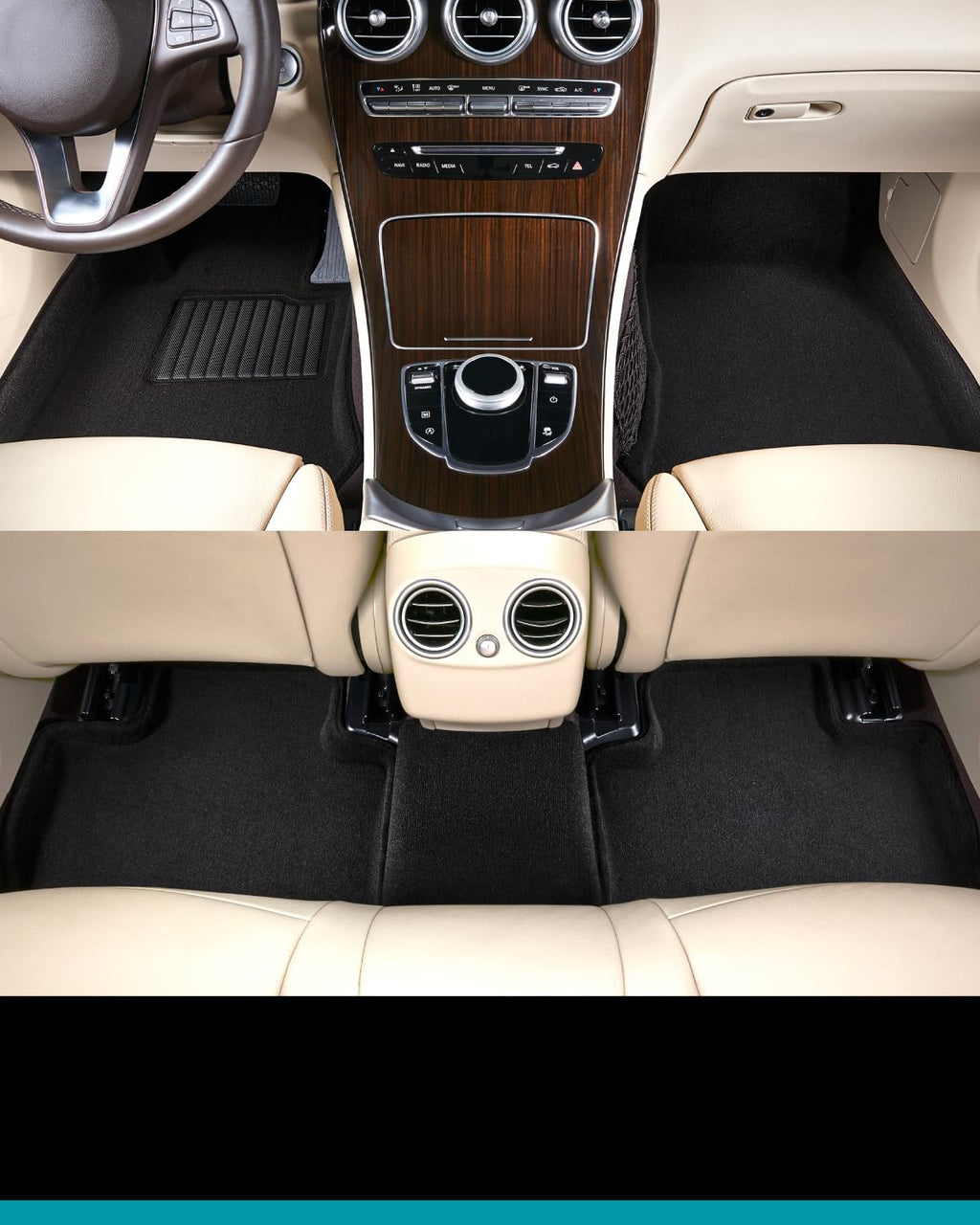 3D MAXpider Audi Q7 (4M) 2017-2023 / SQ7 (4M) 2020-2023 / Q8 2019-2023 / SQ8/RS Q8 2020-2023 Elegant Black R1 R2